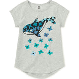Orca Graphic Tunic Top, Grey