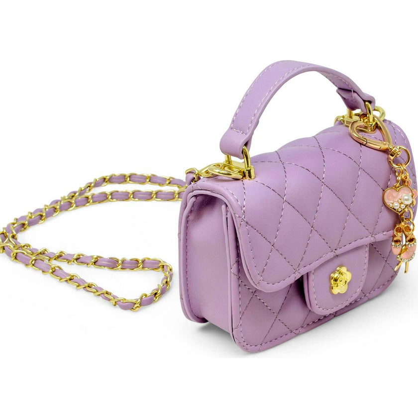 Tiny Quilted Ballet Charm Handbag