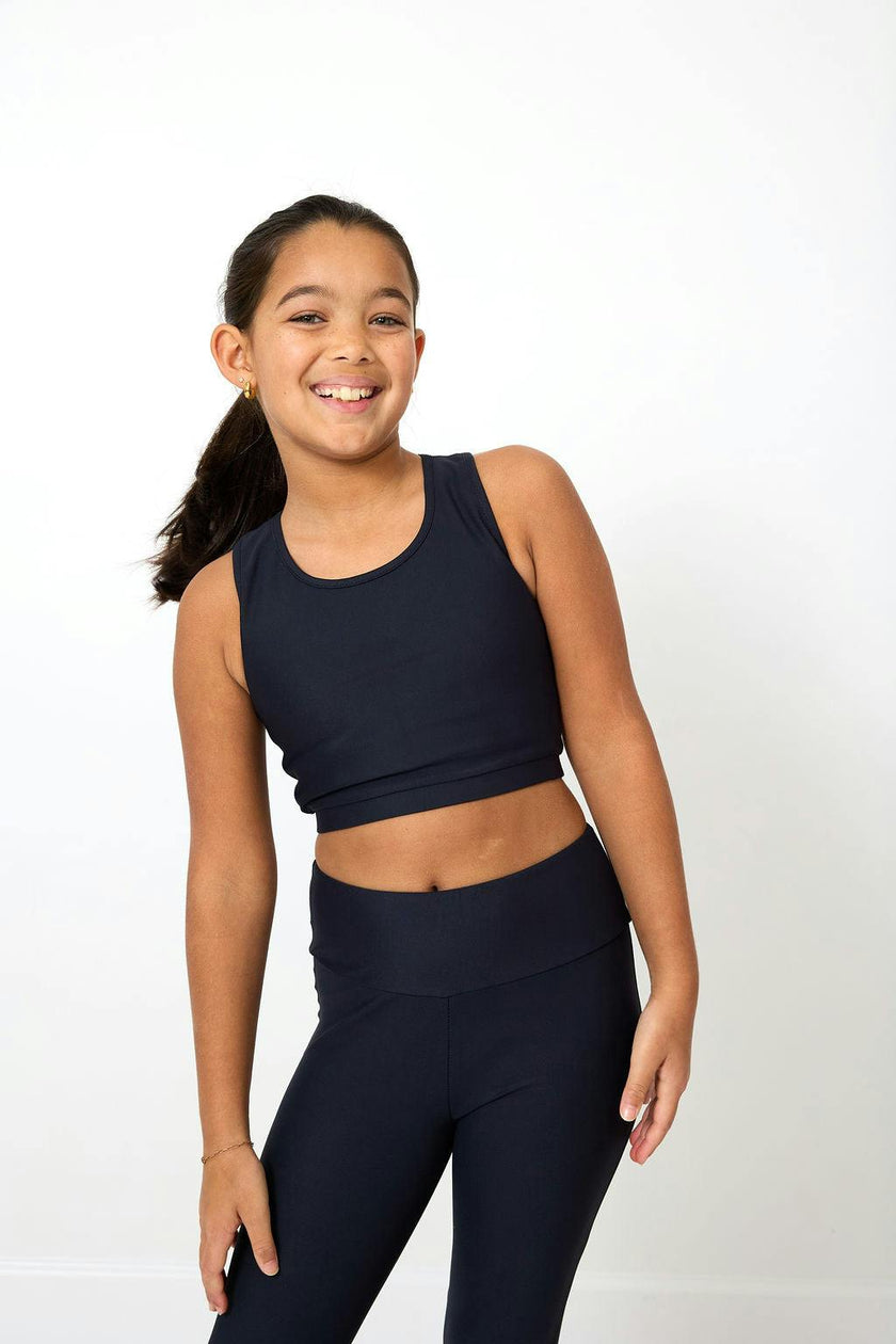 foreverflex black crop top