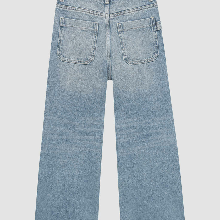 Zeke Wide Leg Jeans | Aged Mid