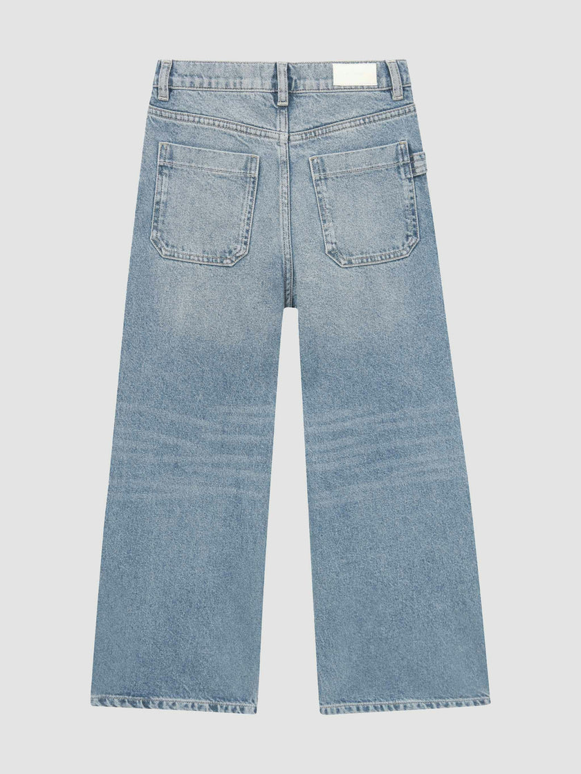 Zeke Wide Leg Jeans | Aged Mid