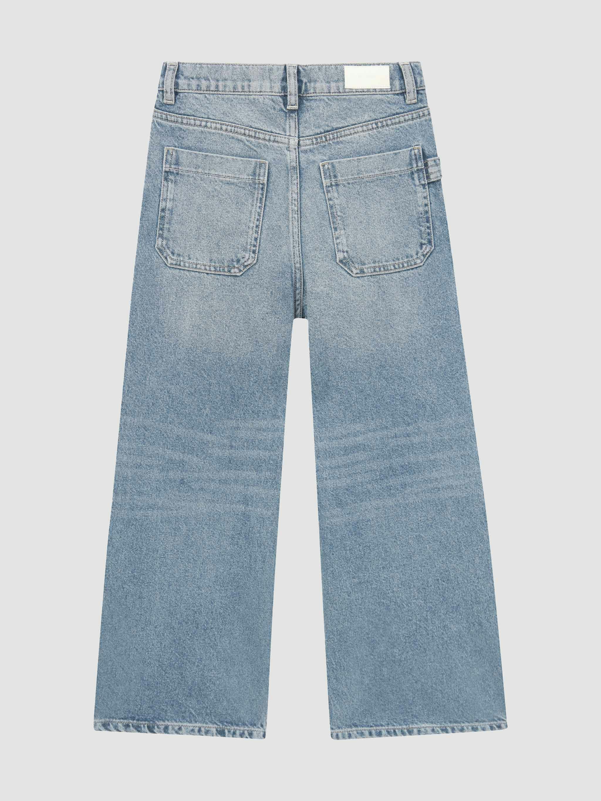 Zeke Wide Leg Jeans | Aged Mid