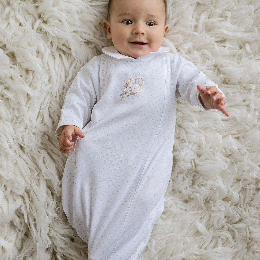 Pointed Collar Little Gown