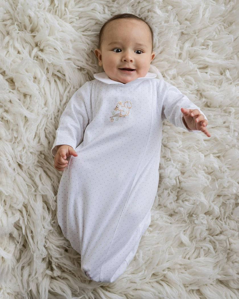 Pointed Collar Little Gown