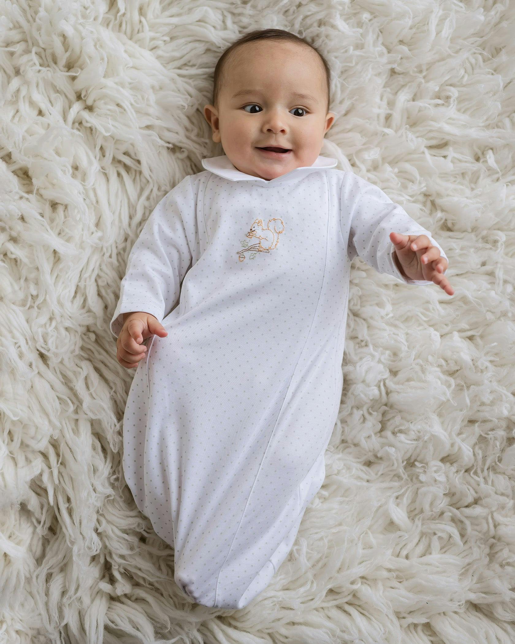 Pointed Collar Little Gown