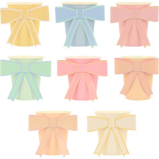 Pastel Bow Cups