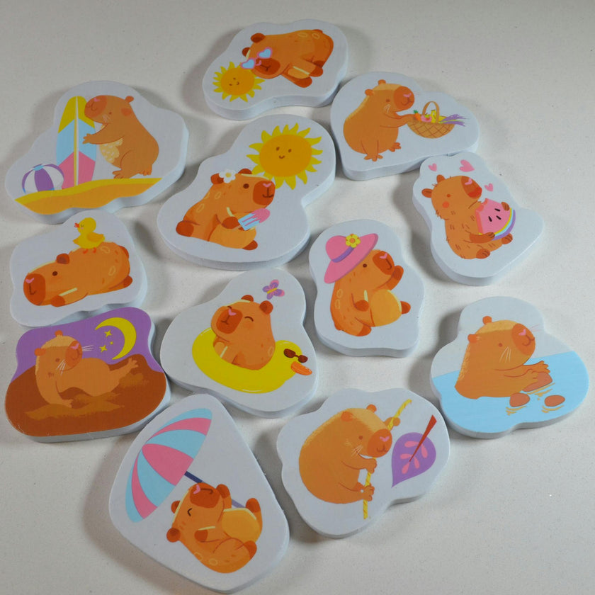 Bath Time: Stickers - Cute Capybara