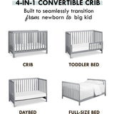Colby 4-In-1 Low-Profile Convertible Crib