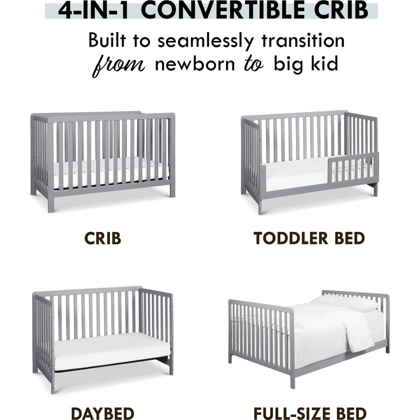 Colby 4-In-1 Low-Profile Convertible Crib