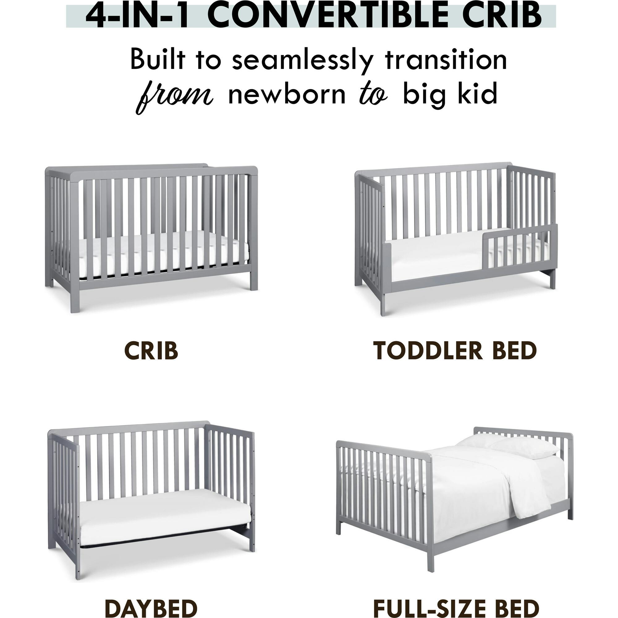 Colby 4-In-1 Low-Profile Convertible Crib