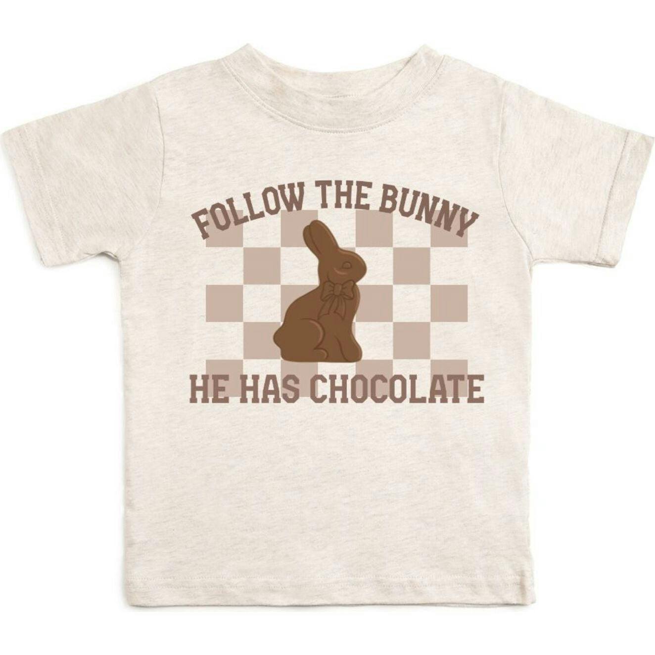 Easter Chocolate Bunny Short Sleeve T-Shirt - Natural Heather