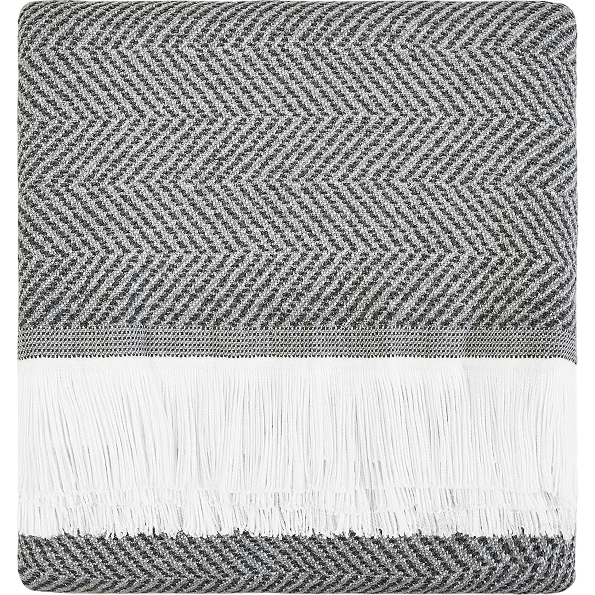 Herringbone Stain Resistant Indoor Outdoor Throw