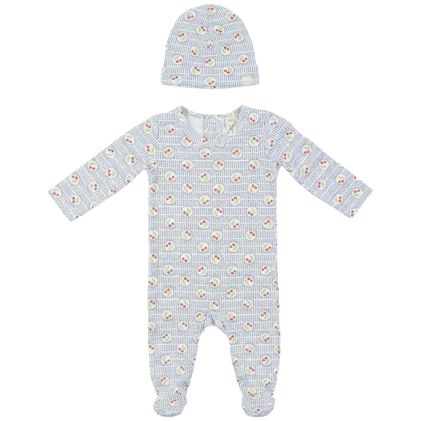Cherry Print Dotted Onesie