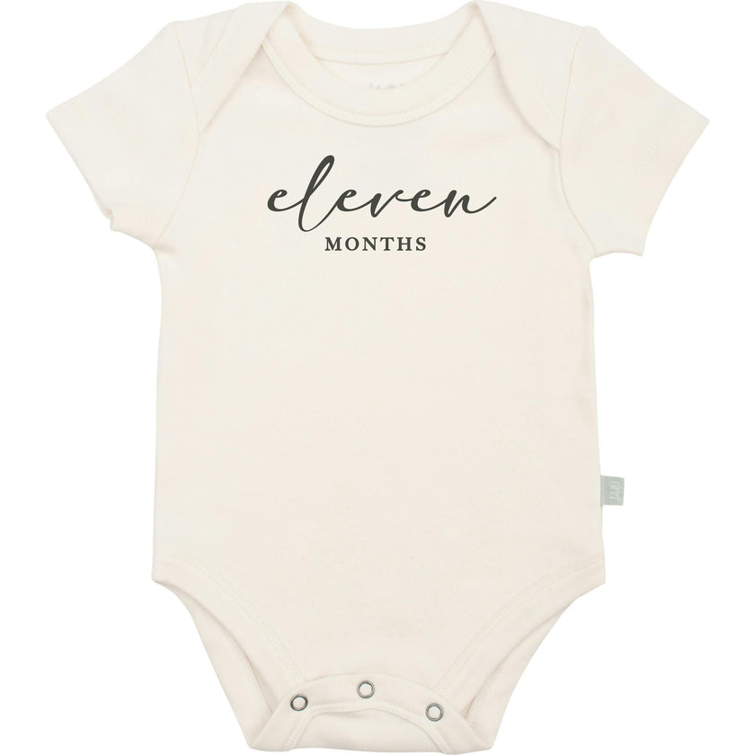 graphic bodysuit | eleven months milestone charcoal