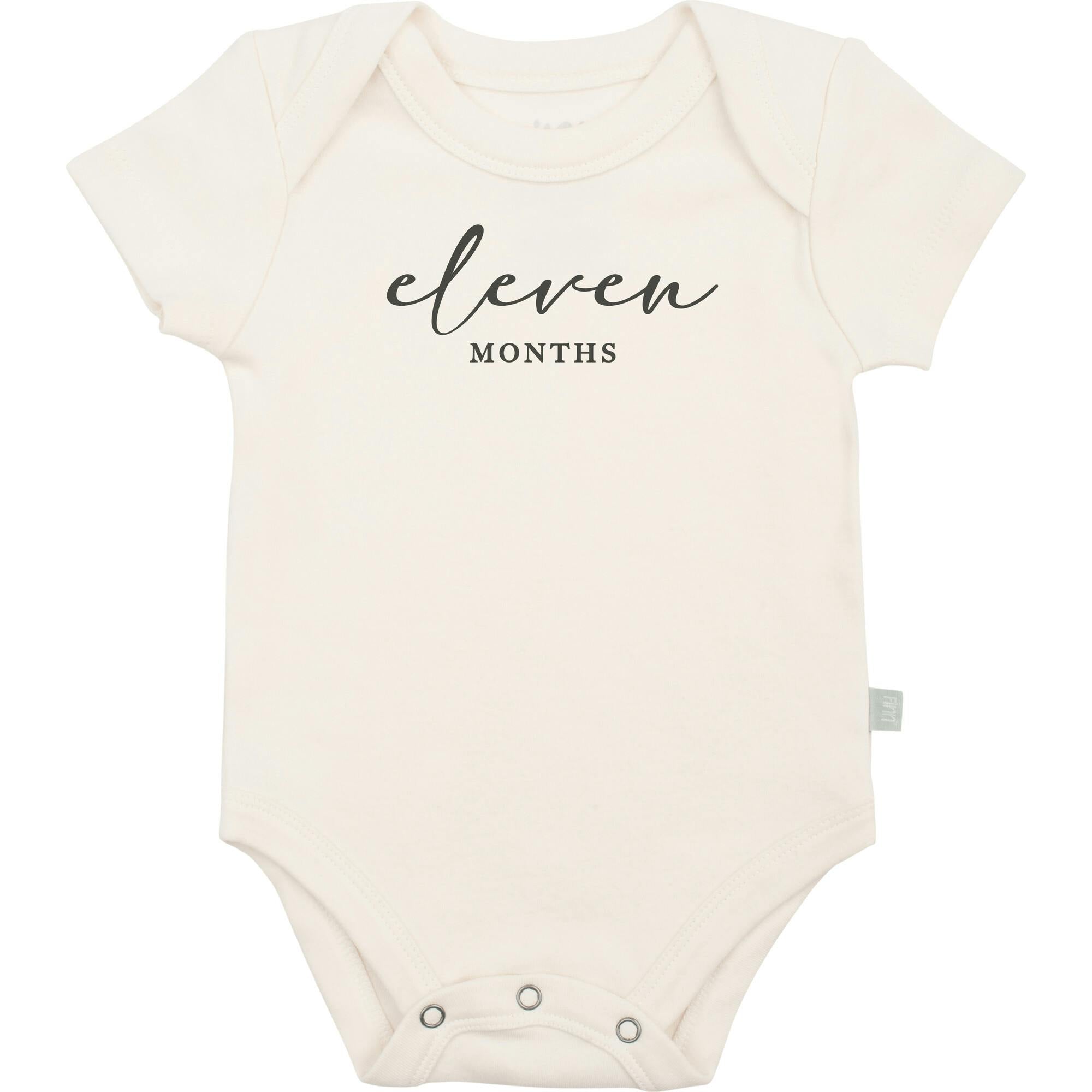 graphic bodysuit | eleven months milestone taupe