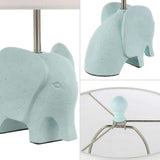 Koda Eclectic Southwestern Resin/Iron Elephant LED Kids Table Lamp