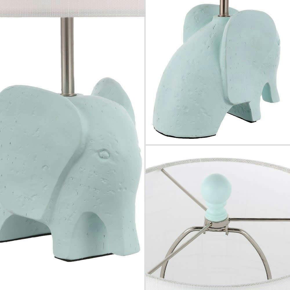 Koda Eclectic Southwestern Resin/Iron Elephant LED Kids Table Lamp