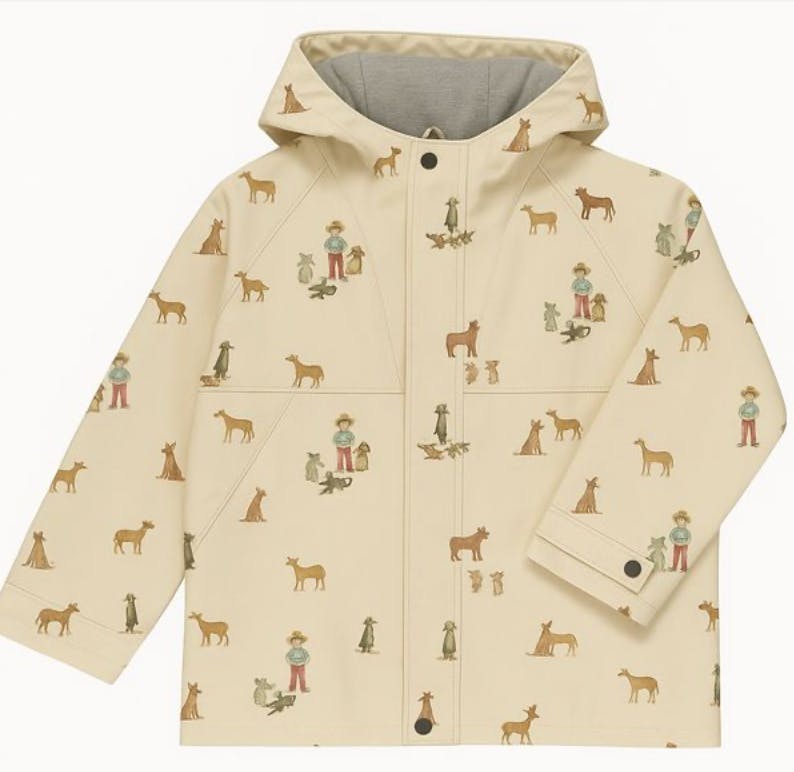 SPLASH Raincoat CREAM HENRY PRINT