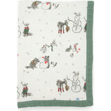 Cotton Muslin Baby Quilt - Snow Day