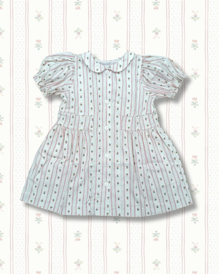 Charlotte Dress | Holiday Dot Stripe