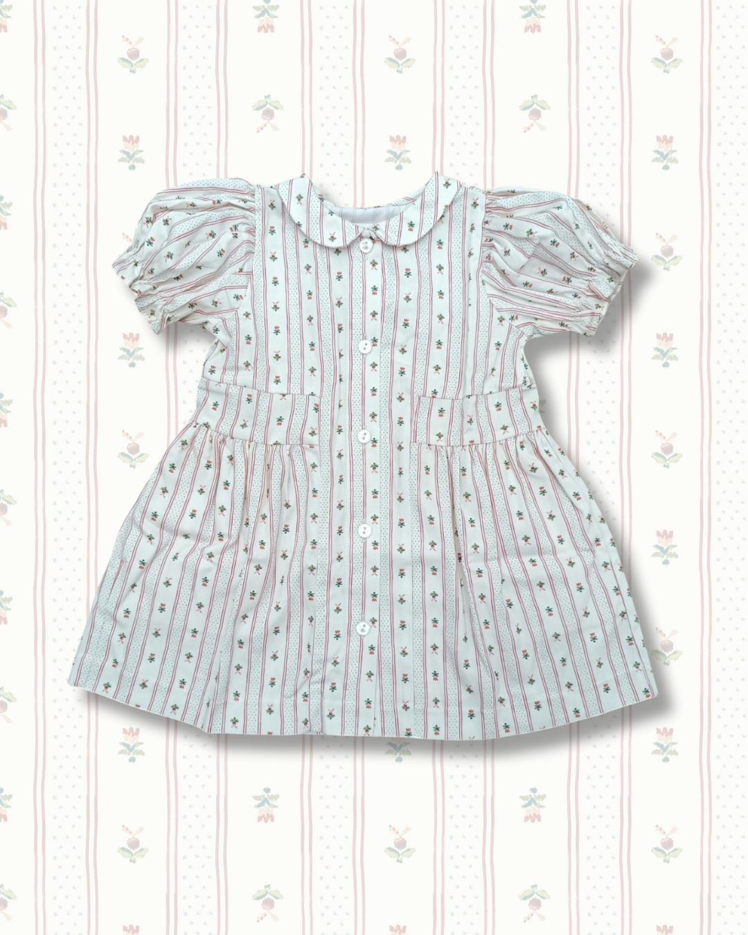 Charlotte Dress | Holiday Dot Stripe
