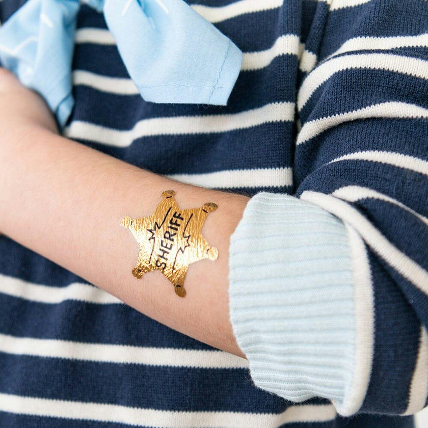 Wild West Cowboy Temporary Tattoos