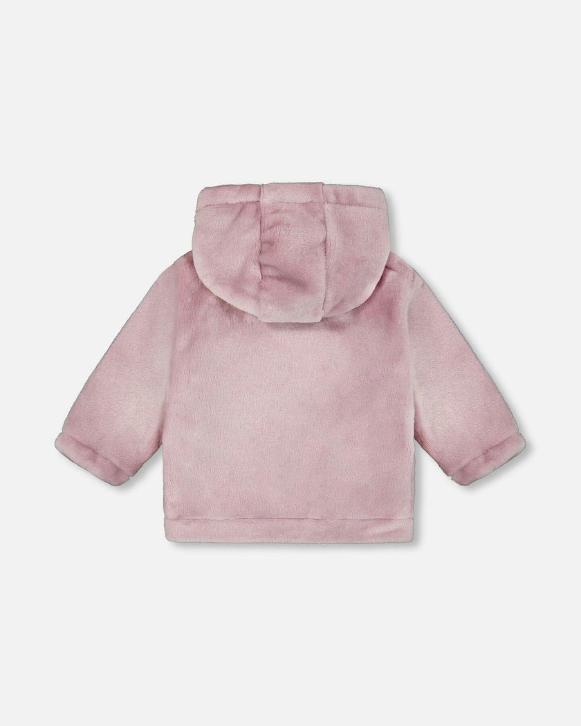 Hooded Zip Plush Jacket