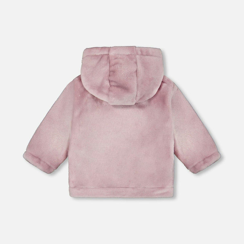 Hooded Zip Plush Jacket