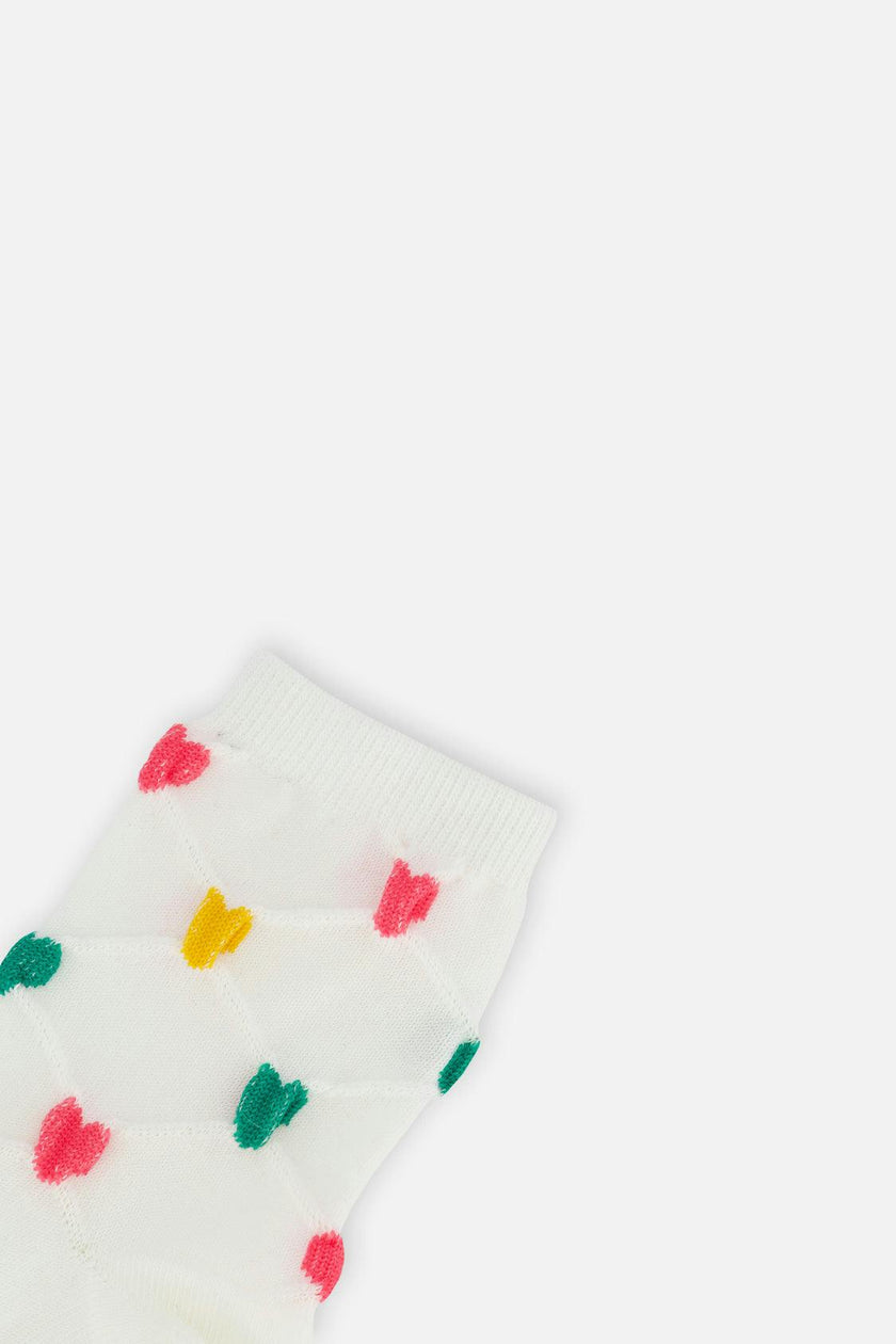 Socks (3 Pairs) Dark Blue, Pink And Beige