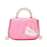 Tiny Metal Pearl Handle Handbag
