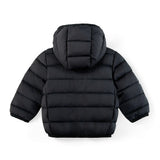 Black Down Quilted Hooded Puffer Jacket