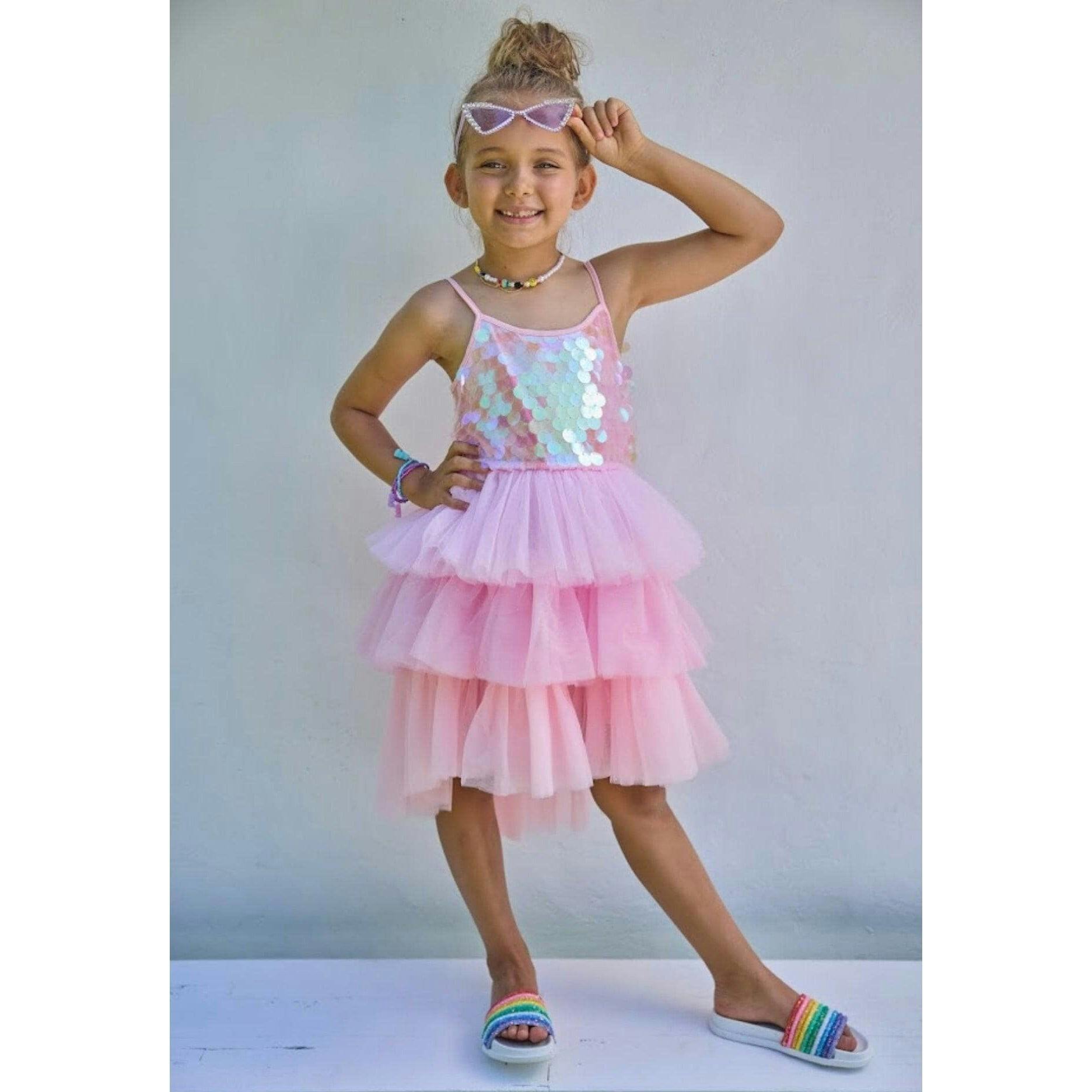 Rose Magic Paillette Dress