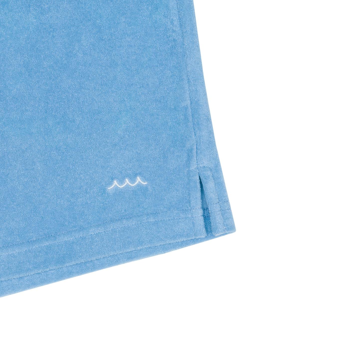 men's le marin blue french terry short