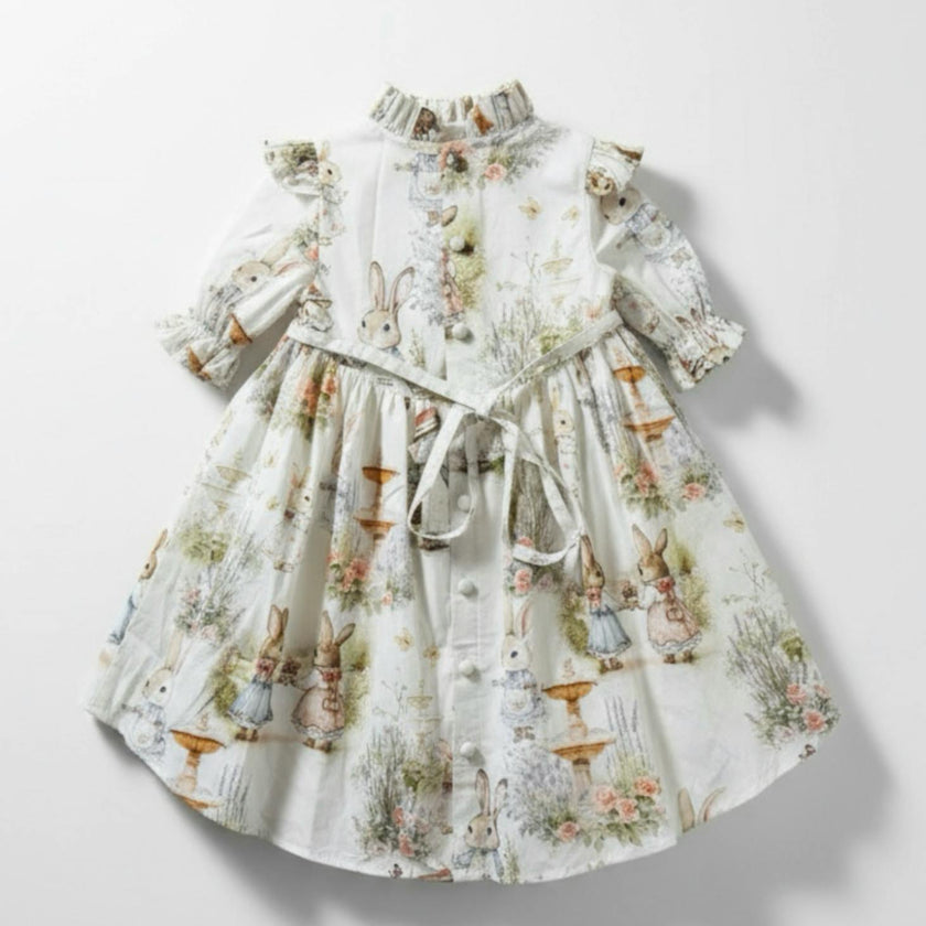 Aoki Dress-Bramble Rabbit Short Sleeve