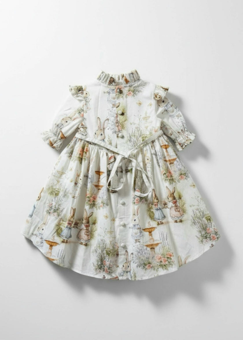 Aoki Dress-Bramble Rabbit Short Sleeve