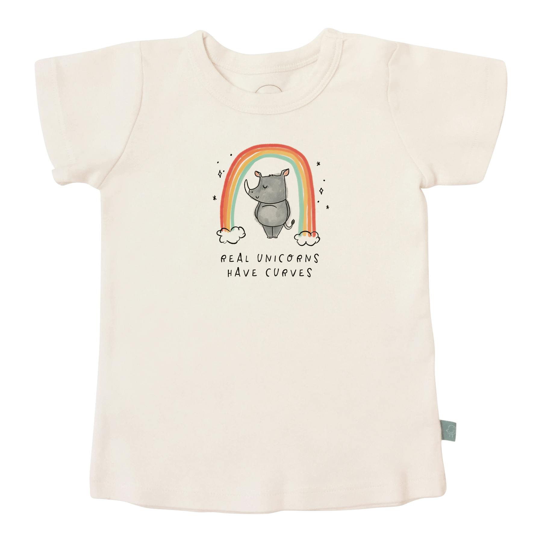 graphic tee | unicorn curves