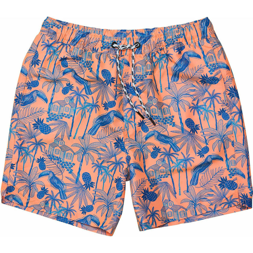 Men's Sustainable Comfort Lined Drawstring Swim Short