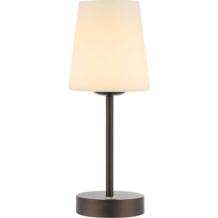 Carson 12.75" Modern Minimalist Iron Rechargeable Integrated LED Table Lamp