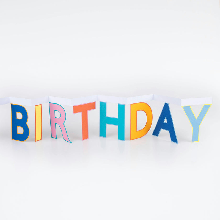 Happy Birthday Banner Birthday Card
