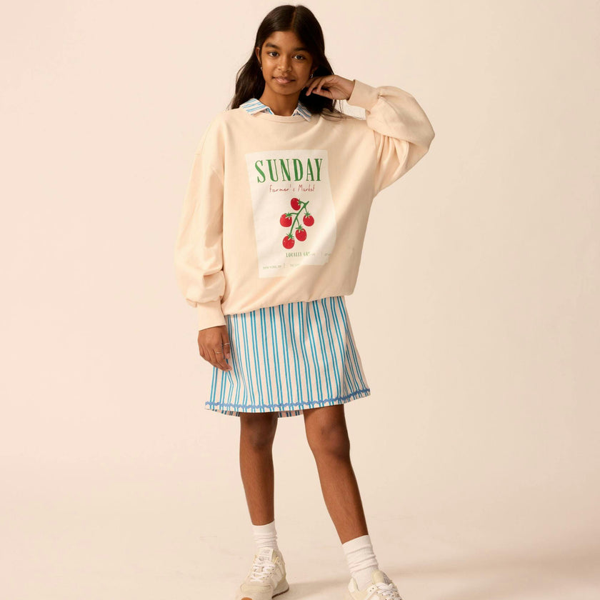 Organic Weekend Sweatshirt in Peach