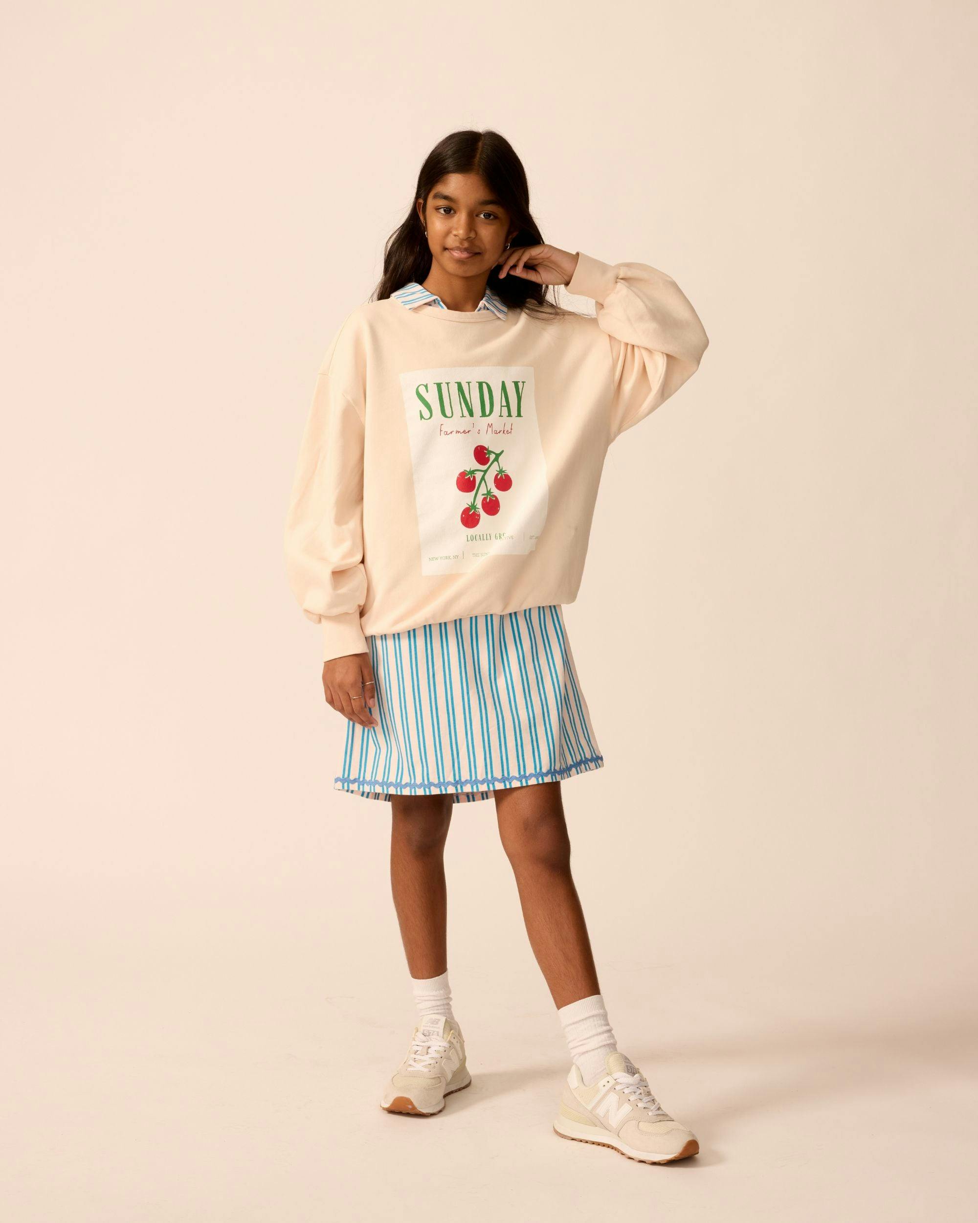 Organic Weekend Sweatshirt in Peach