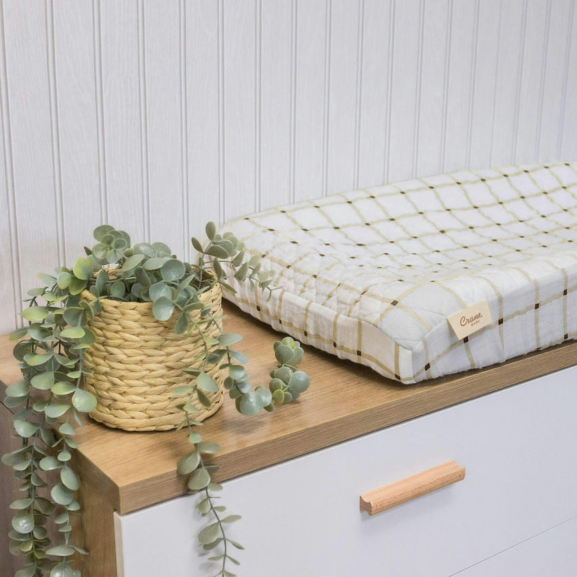 Avery Organic Changing Pad Cover (Checkered)
