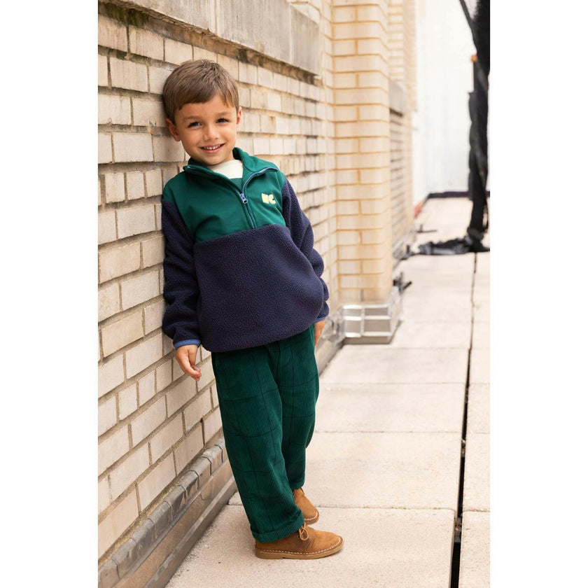 Recycled Cotton Evergreen Grid Corduroy Pant
