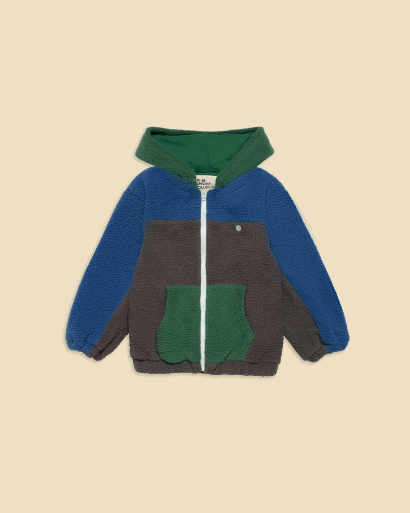 Polar Fleece Zip Up in Blue Note
