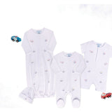 Vehicle Embroidered Cotton Shortall White