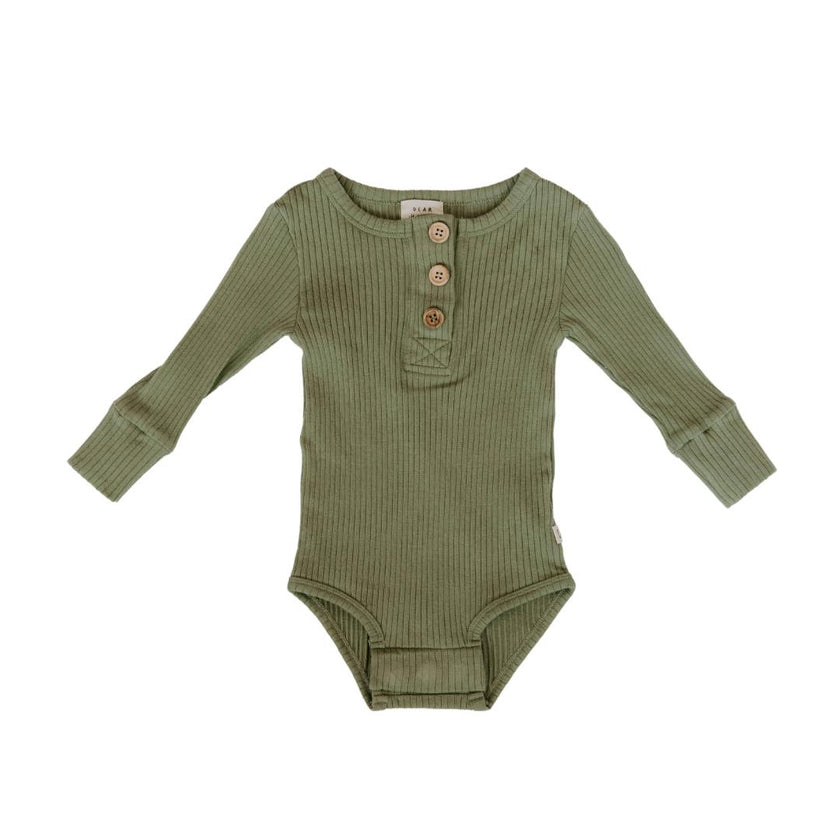 Organic Cotton Rib Magnetic Bodysuit
