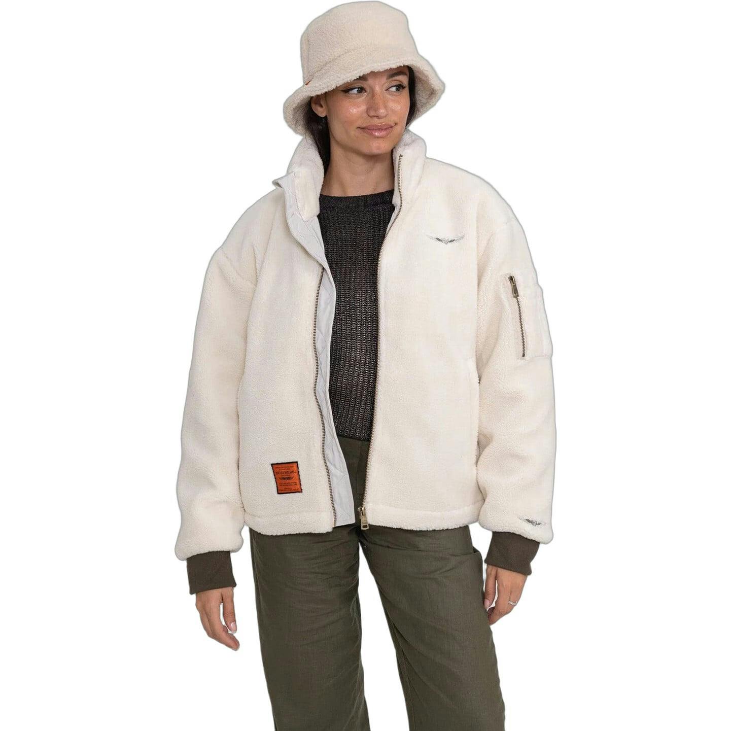 BOMBERS ORIGINAL Cleveland Fleece Jacket - Creme