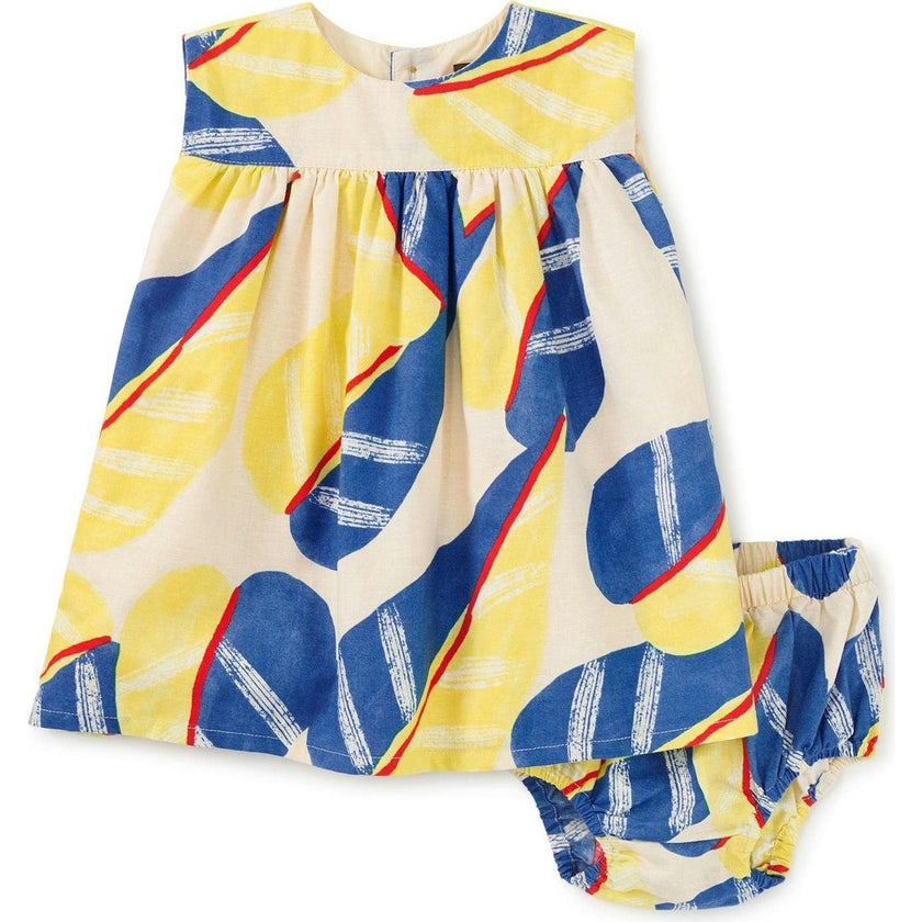 Printed Empire Baby Dress Set, Multi