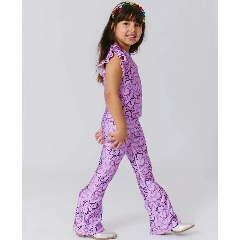 Girls Hi-Shine Flare Legging
