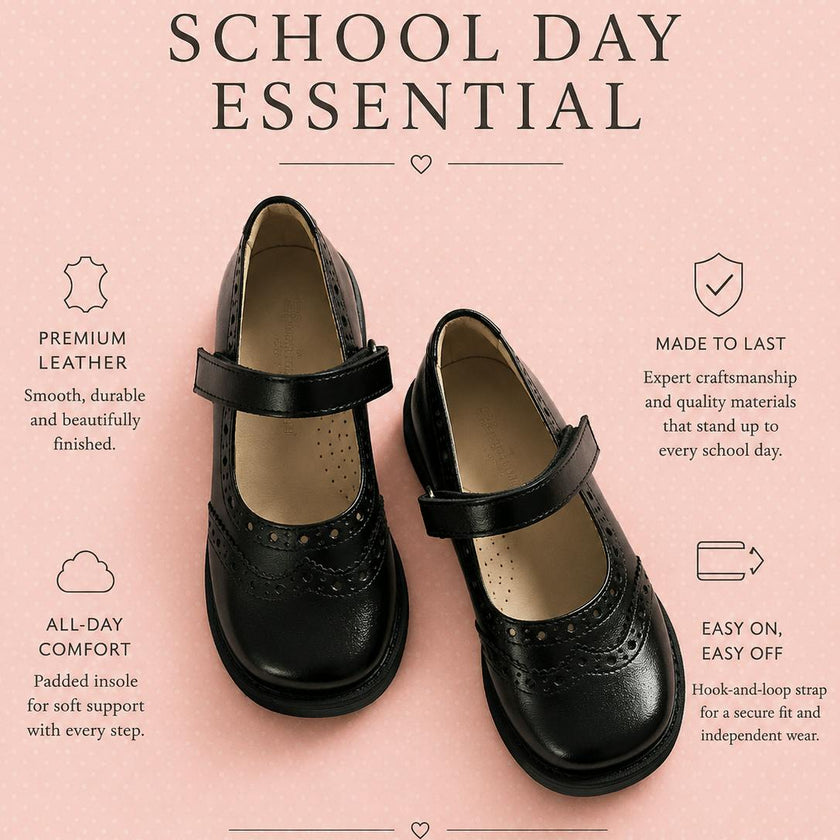 Scholar Spectator Mary Jane | Black Leather